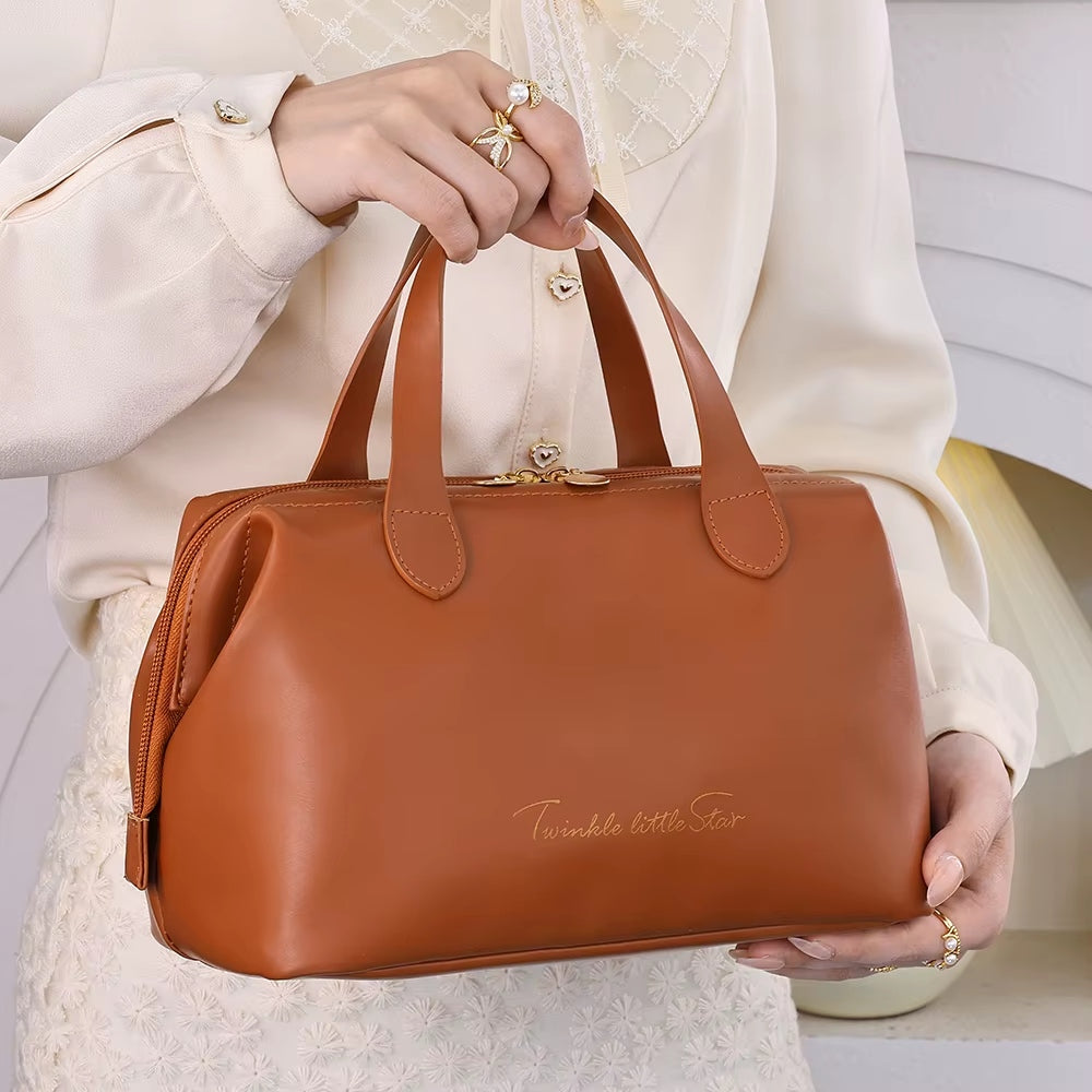 Portable Cosmetic Bag For Makeup, Skin Care Waterproof Travel Bag, Large Toilet Bag